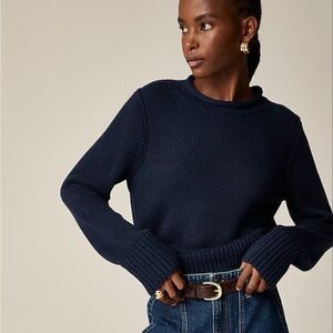 J Crew Heritage Cotton Rollneck sweater- NWT (size M)